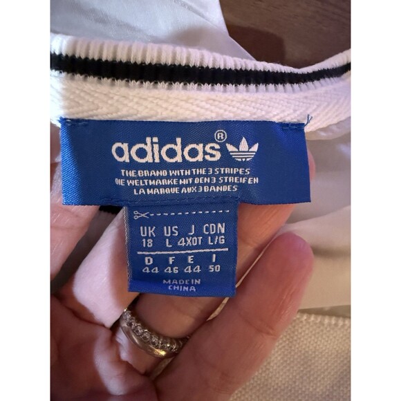 Adidas Originals London Clear Sweat Top S19964 Sheer Nylon Mesh Pullover White L - Picture 9 of 10